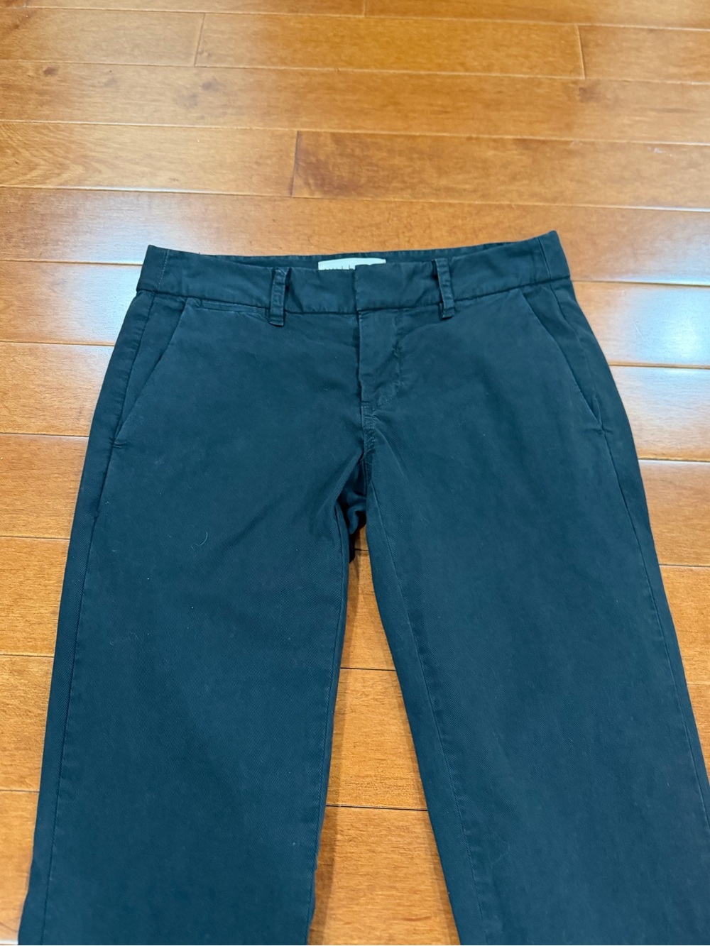 Nili Lotan Black Cotton & Elastane Ankle Crop East Hampton Pants Sz. 00 - Picture 3 of 6